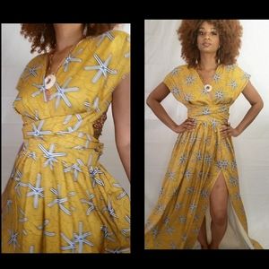 Multiwrap African Print Dress